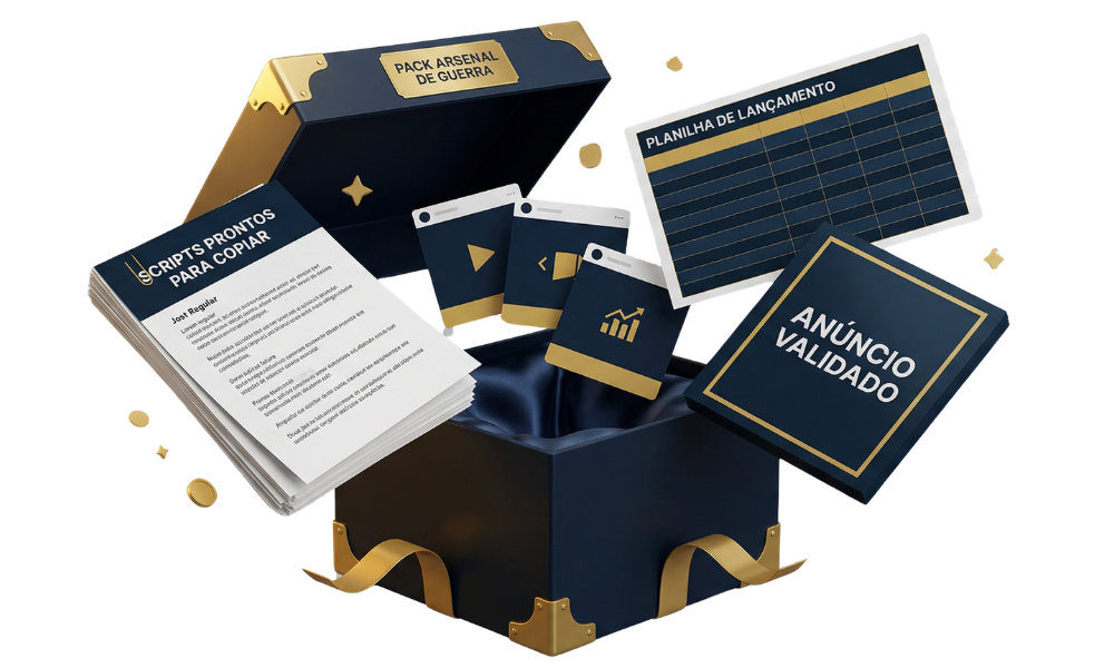Bônus 3 – Pack de Scripts, Anúncios e Planilhas